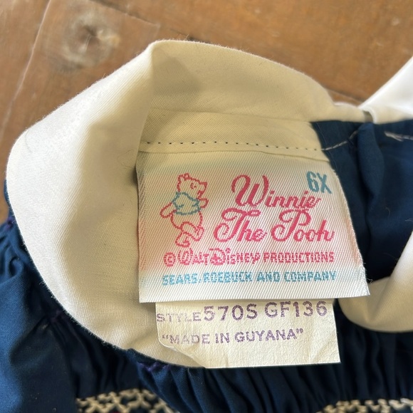 Winnie the Pooh vintage Disney smocked dress 6x nwt 90’s - Picture 4 of 6